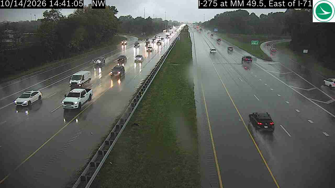I-275 at MM 49.5, East of I-71
