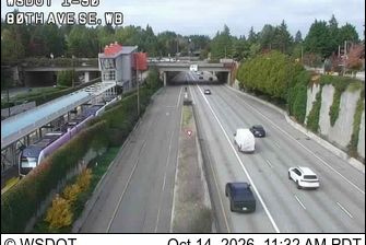 Mercer Island: Beaumont: I-90 at MP 6.9: 80th Ave SE Westbound