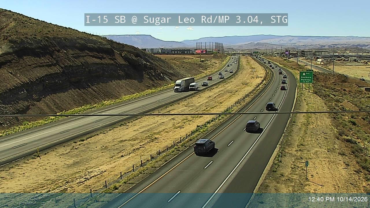 I-15 SB @ Sugar Leo Rd / MP 3.04, STG
