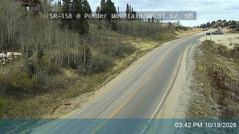 SR-158 @ Powder Mountain / MP 11.62, WB