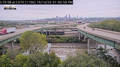 Kansas City: I-70 E @ I-670