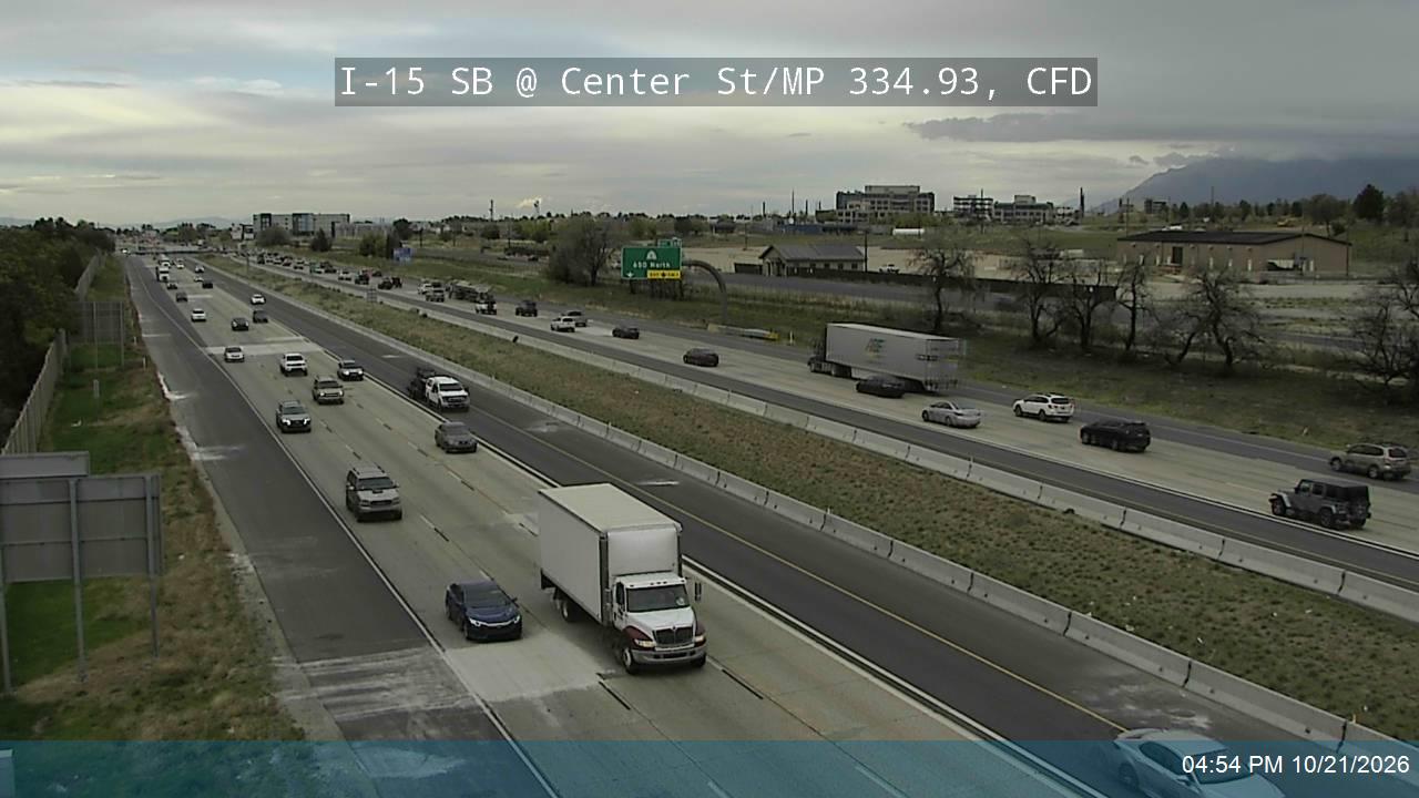 I-15 SB @ Center St / MP 334.93, CFD