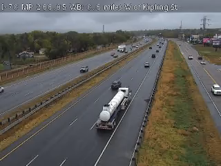 I-70 MP 266.95 WB : 0.4 miles W of Kipling St