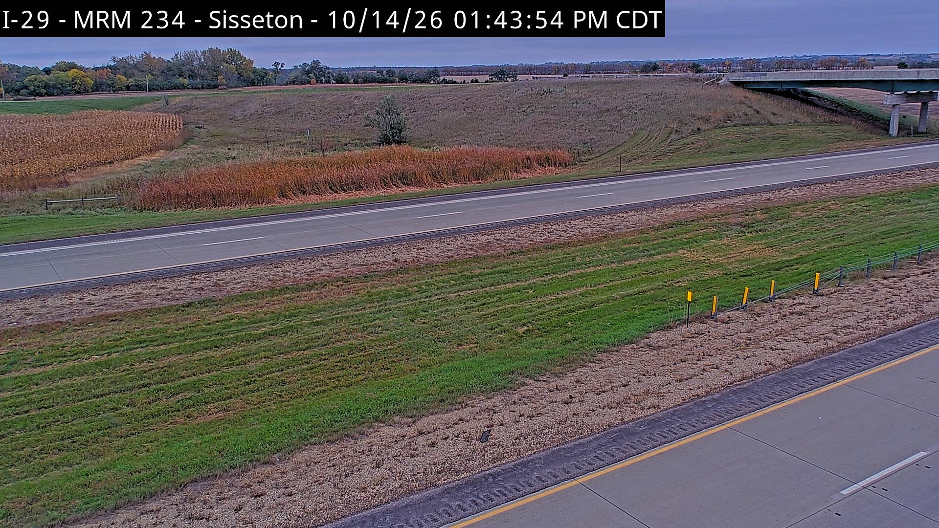 Sisseton-2 miles north of town along I-29 @ MP 234 looking east