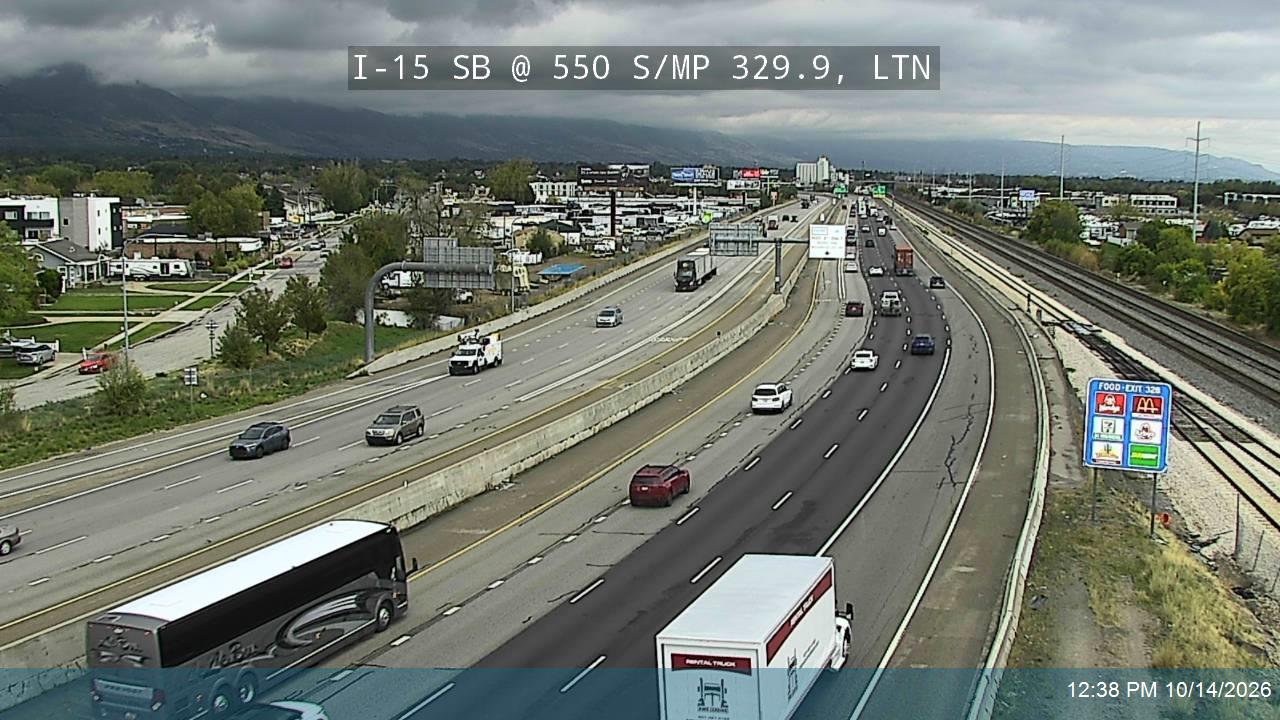 I-15 SB @ 550 S / MP 329.9, LTN