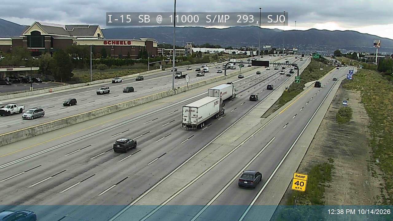 I-15 SB @ 11000 S / MP 293, SJO