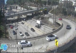 Los Angeles: Bunker Hill › North: I-110 : (833) 3th St On-Ramp
