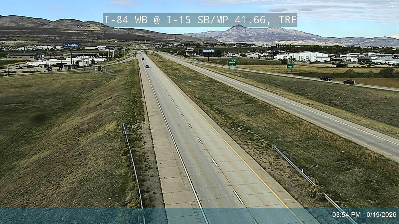 I-84 WB @ I-15 SB / MP 41.66, TRE