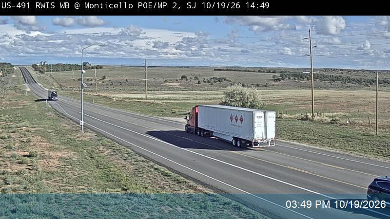 US-491 RWIS WB @ Monticello POE / MP 2, SJ