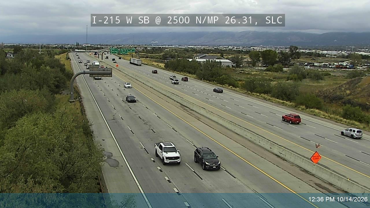 I-215 W SB @ 2500 N / MP 26.31, SLC