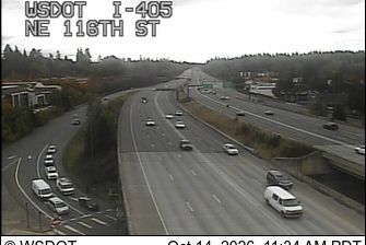 Kirkland: I-405 at MP 19.8: NE 116th St