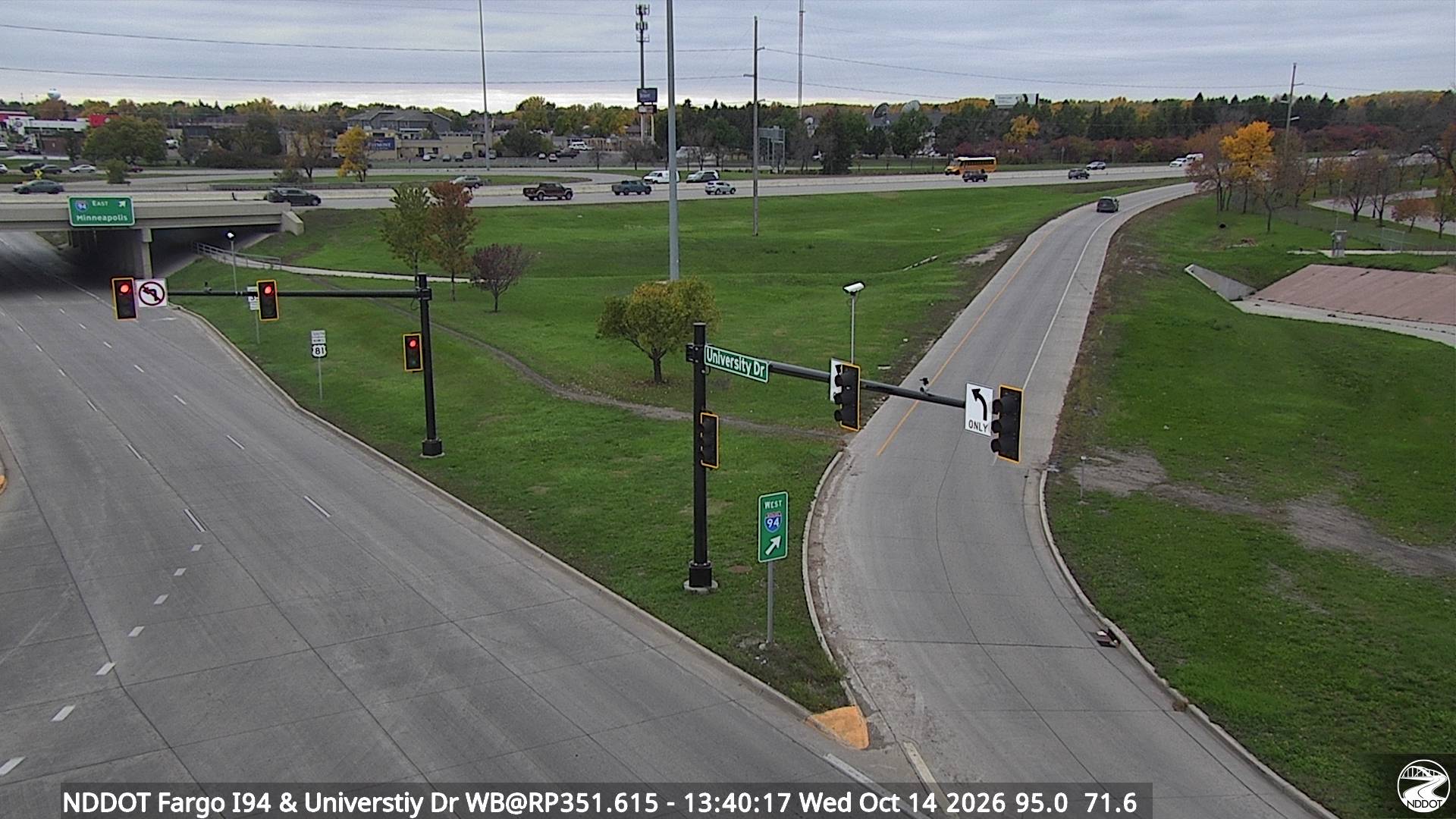 Fargo University Dr - West (I 94 MP 351.615) - NDDOT