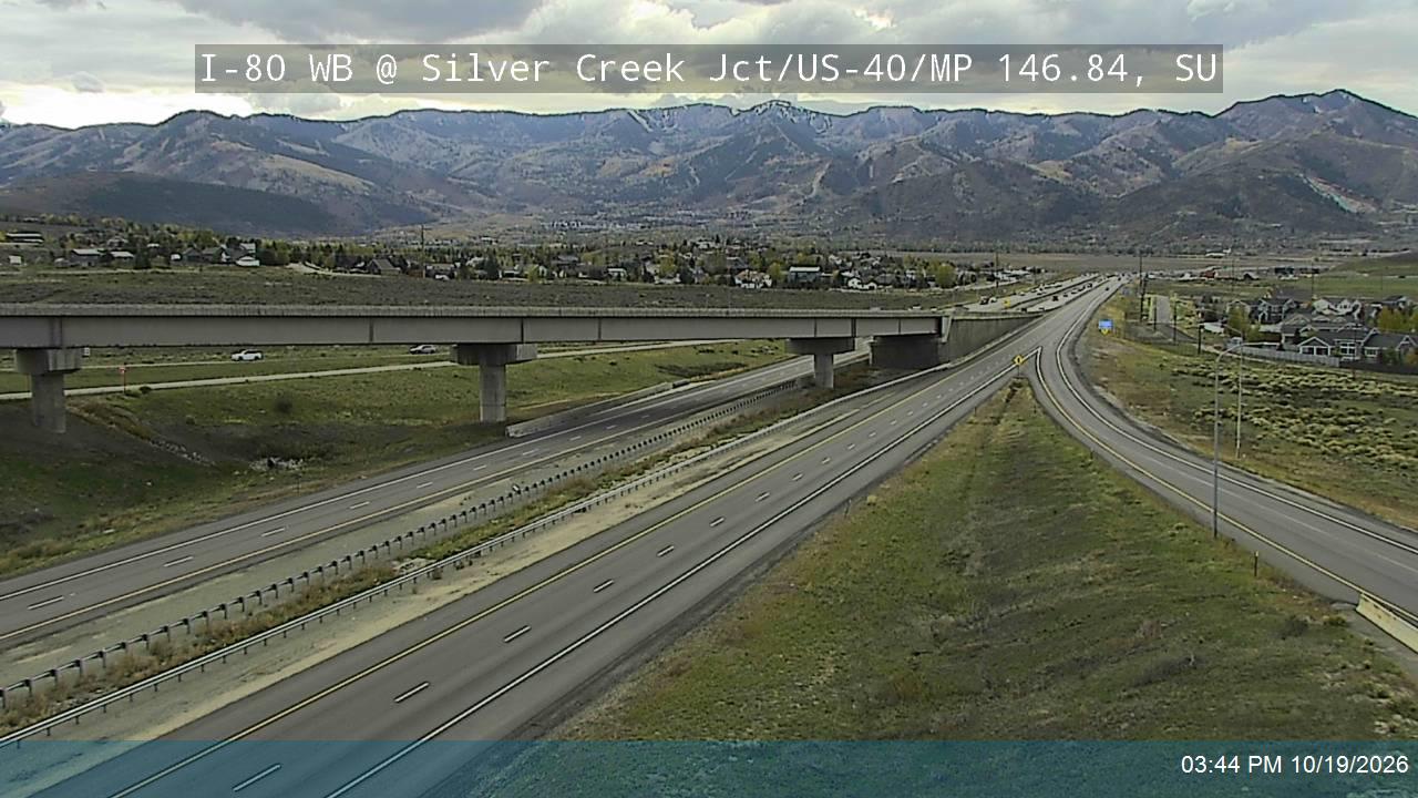 I-80 WB @ Silver Creek Jct / US-40 / MP 146.84, SU