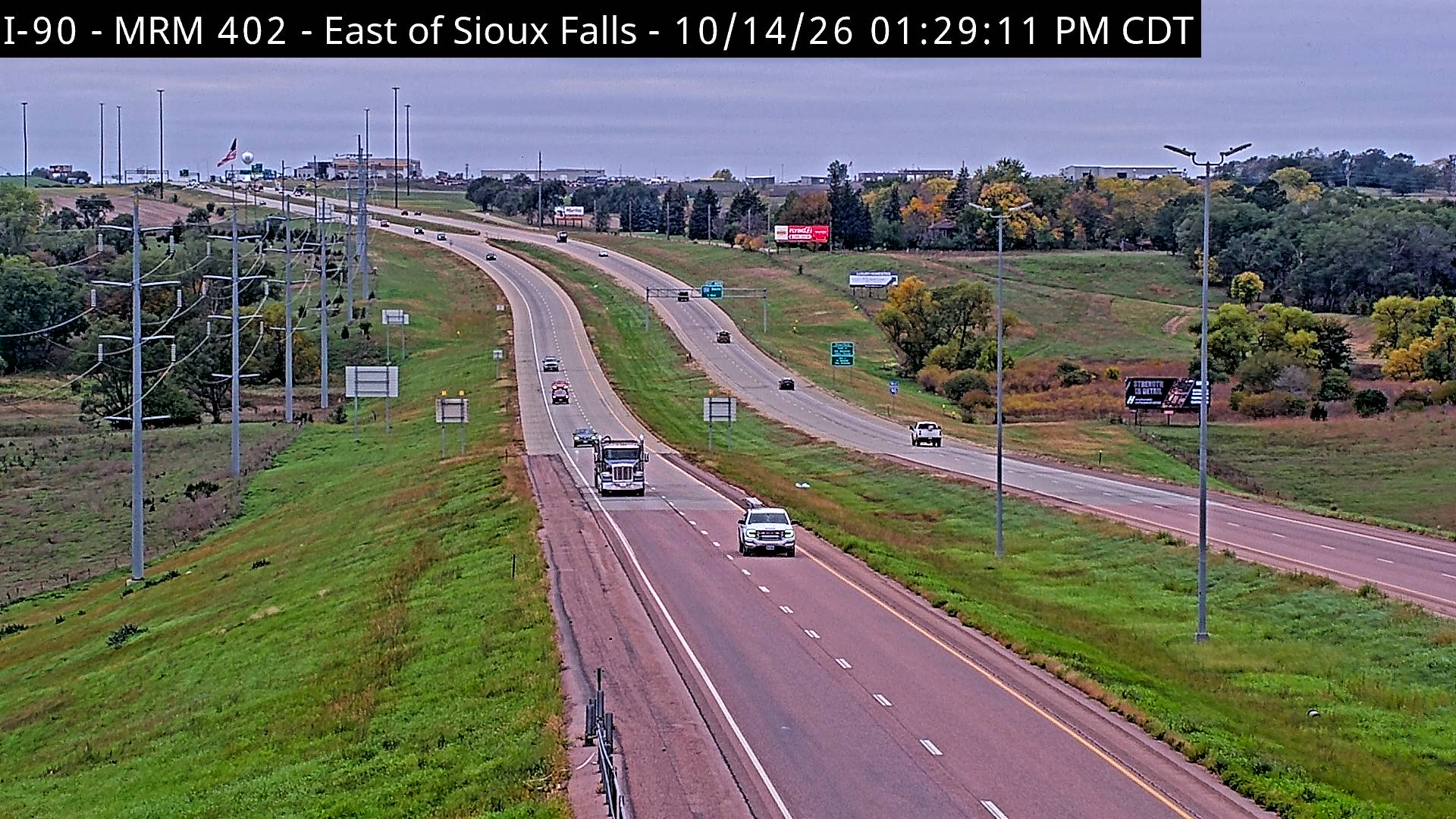 Sioux Falls-east of town along I-90 @ MP 402 looking west