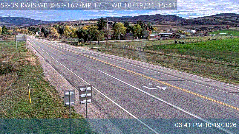 SR-39 RWIS WB @ SR-167 / Trappers Loop / MP 17.53, WB