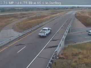 I-76 MP 124.75 EB at US 6 in Sterling