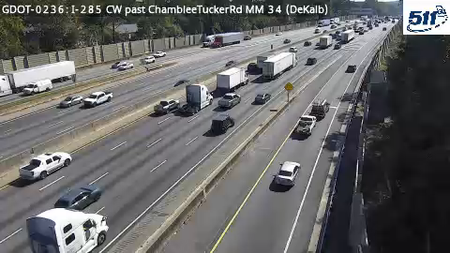 I-285 CW past ChambleeTuckerRd MM 34 (DeKalb)
