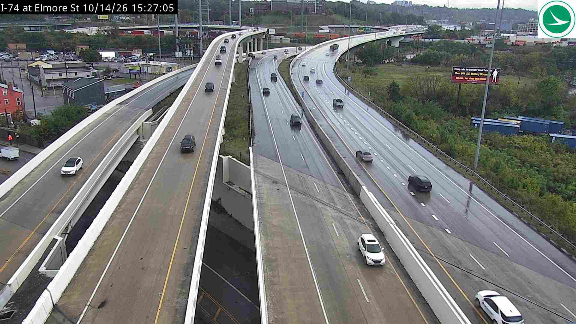 I-74 at Elmore St