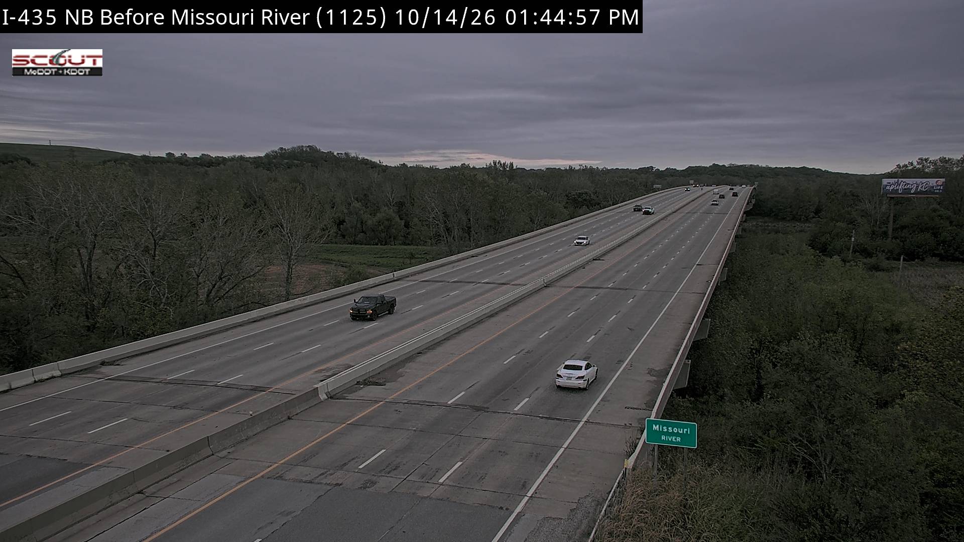 I-435 N @ Before Missouri River