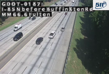 I-85 N before BuffingtonRd MM 66.6 (Fulton)