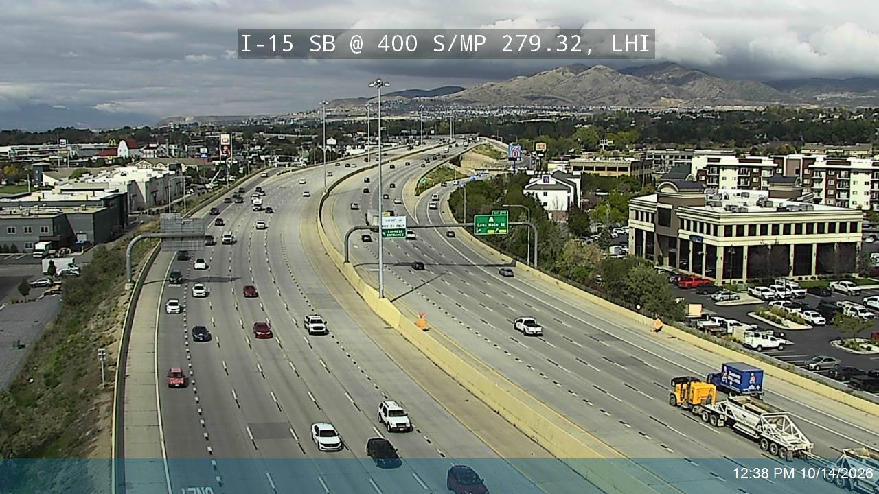 I-15 SB @ 400 S / MP 279.32, LHI