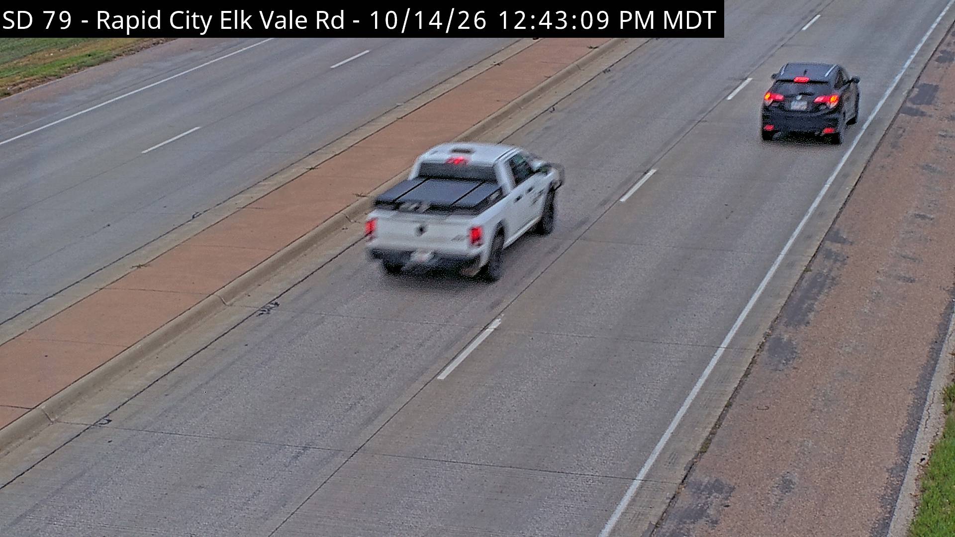 Rapid City-US-16B/Elk Vale Rd south of I-90 exit 61 road surface