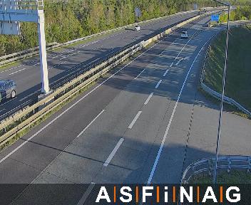 A02, bei  Seebenstein, Blickrichtung Wien - Km 57,07