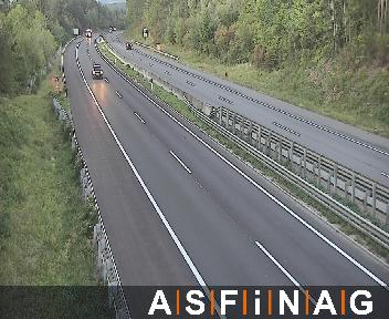 A02, zwischen  Seebenstein und Parkplatz Witzelsberg, Blickrichtung Graz - Km 58,86