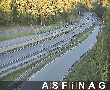 A02, Rastplatz Schäffern Ost, Blickrichtung Wien - Km 86,57
