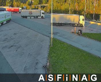 A02, Rastplatz Schäffern Ost, Blickrichtung LKW Stellplatz - Km 86,71