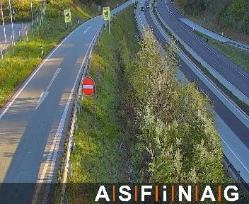 A02, bei  Schäffern, Blickrichtung Wien - Km 87,52