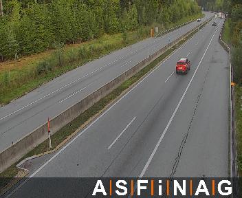 A02, bei  Schäffern, Blickrichtung Wien - Km 88,56