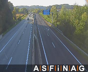 A02, bei  Sinabelkirchen, Blickrichtung Graz - Km 149,34