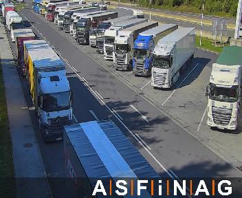 A02, Rastplatz Laßnitzhöhe Süd, Blickrichtung LKW Stellplatz - Km 170,38