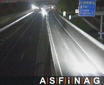 A02, bei  Graz West, Blickrichtung Wien - Km 186,63
