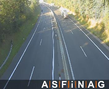 A02, bei Verkehrskontrollplatz Haimburg, Blickrichtung Klagenfurt - Km 280,93