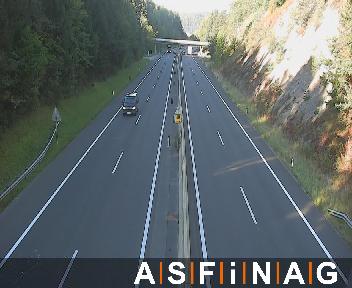 A02, bei Verkehrskontrollplatz Haimburg, Blickrichtung Klagenfurt - Km 281,61