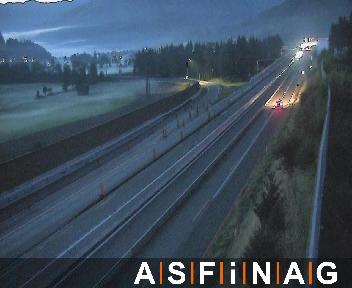 A10, bei  Altenmarkt, Blickrichtung Klagenfurt - Km 62,43