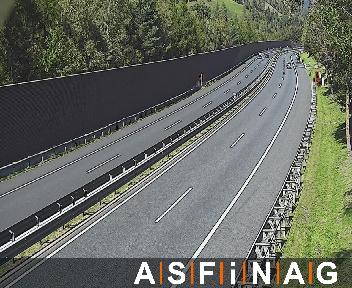 A10, bei  Rennweg-Katschberg, Blickrichtung Salzburg - Km 116,60