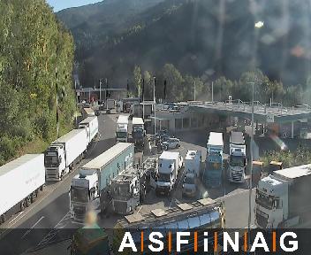 A10, bei Raststation Eisentratten, Blickrichtung LKW Stellplatz - Km 125,84