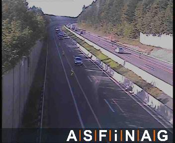 A21, bei  Alland, Blickrichtung Wien - Km 9,90