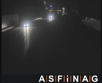 A22, bei  Korneuburg Ost, Blickrichtung Stockerau - Km 17,27