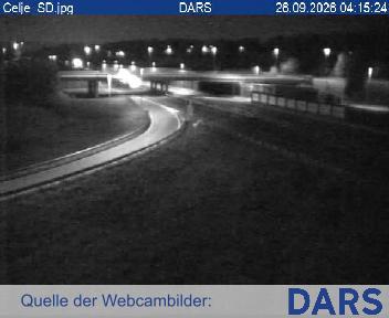 A1/E57, Maribor - Ljubljana, priključek Celje-center, vrtljiva kamera, Blickrichtung Štajerska, Koroška, Prekmurje