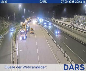 A1/E61, Ljubljana - Koper, Videž - pogled proti Postojni, Blickrichtung Primorska in Notranjska
