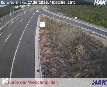 A10, BiH - Ploče, Blickrichtung beide Fahrtrichtungen