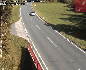 B178, Waidring, Abzweigung Mühltal Rchtg. Salzburg, Blickrichtung Salzburg,