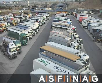 S01, Raststation Schwechat, Blickrichtung LKW Stellplatz - Km 9,65