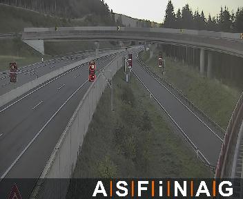S10, bei  Grünbach Sandl, Blickrichtung Linz - Km 20,77