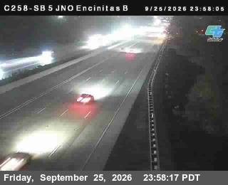 I-5 — (C258) I-5 : SB Just North of Encinitas Bottom