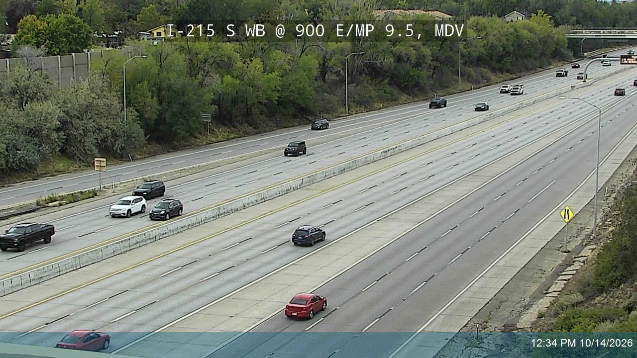 I-215 S WB @ 900 E / SR-71 / MP 9.5, MDV